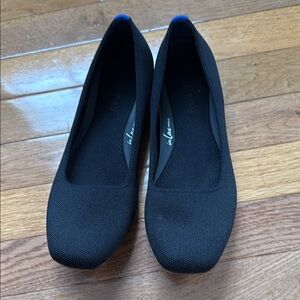 Rothy's Black Flats Sleek Minimalist Design